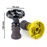 CAMOUFLAGE STYLE CERAMIC HOOKAH BOWL SHISHA ACCESSORY