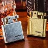 RETRO WINDPROOF BRASS CIGAR LIGHTER – LUXURY METAL SMOKING ACCESSORY