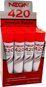 NEON PREMIUM 11X ULTRA-REFINED BUTANE REFILL CAN – 420 ML