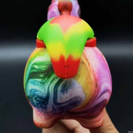 4.7 Inch Hookah Animal Silicone Bong Smoking Water Pipe Shisha + Glass Bowl Hot