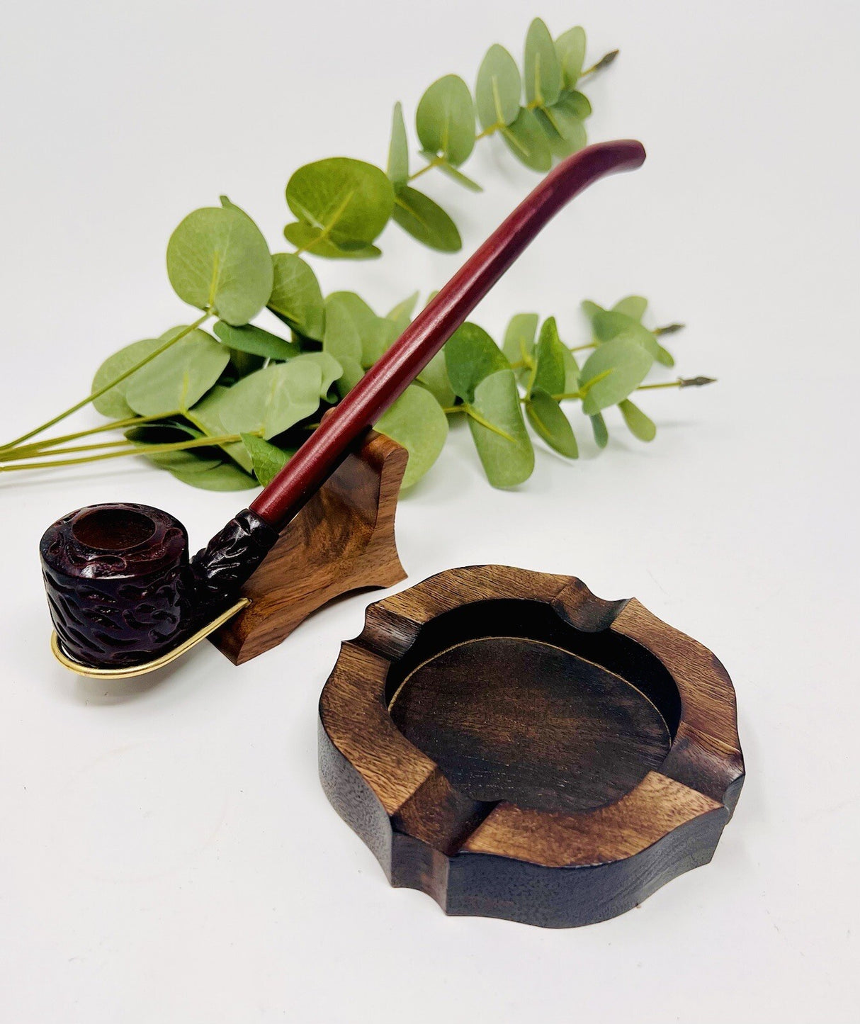 11 Inch Long Churchwarden Gandalf Hobbit Carved Pearwood Tobacco Pipe Bowl