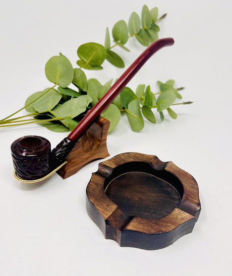 11 Inch Long Churchwarden Gandalf Hobbit Carved Pearwood Tobacco Pipe Bowl