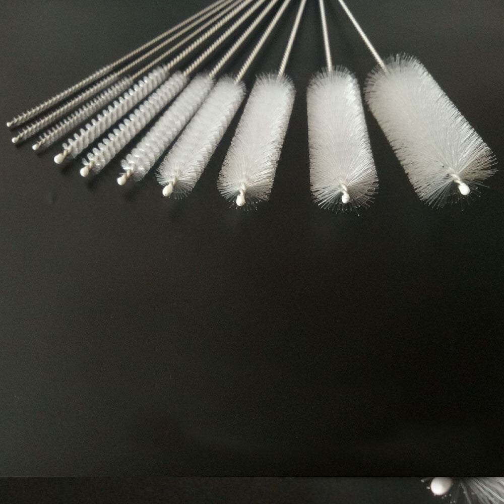 10Pcs Pipe Cleaners Brush Smoking / Tobacco Pipe Cleaning Tools White 10 Sizes