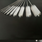 10Pcs Pipe Cleaners Brush Smoking / Tobacco Pipe Cleaning Tools White 10 Sizes