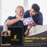 XIFEI 4-JET TORCH LIGHTER – CIGAR HOLDER, ADJUSTABLE FLAME