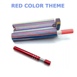 New Wooden Dugout Pipe Self Cleaning Metal Bat Poker Smoking Pipe One Hitter Kit