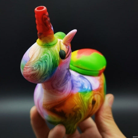 4.7 Inch Hookah Animal Silicone Bong Smoking Water Pipe Shisha + Glass Bowl Hot