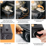 PINKSHEEP SINGLE-BURNER PORTABLE BUTANE GAS STOVE FOR CAMPING