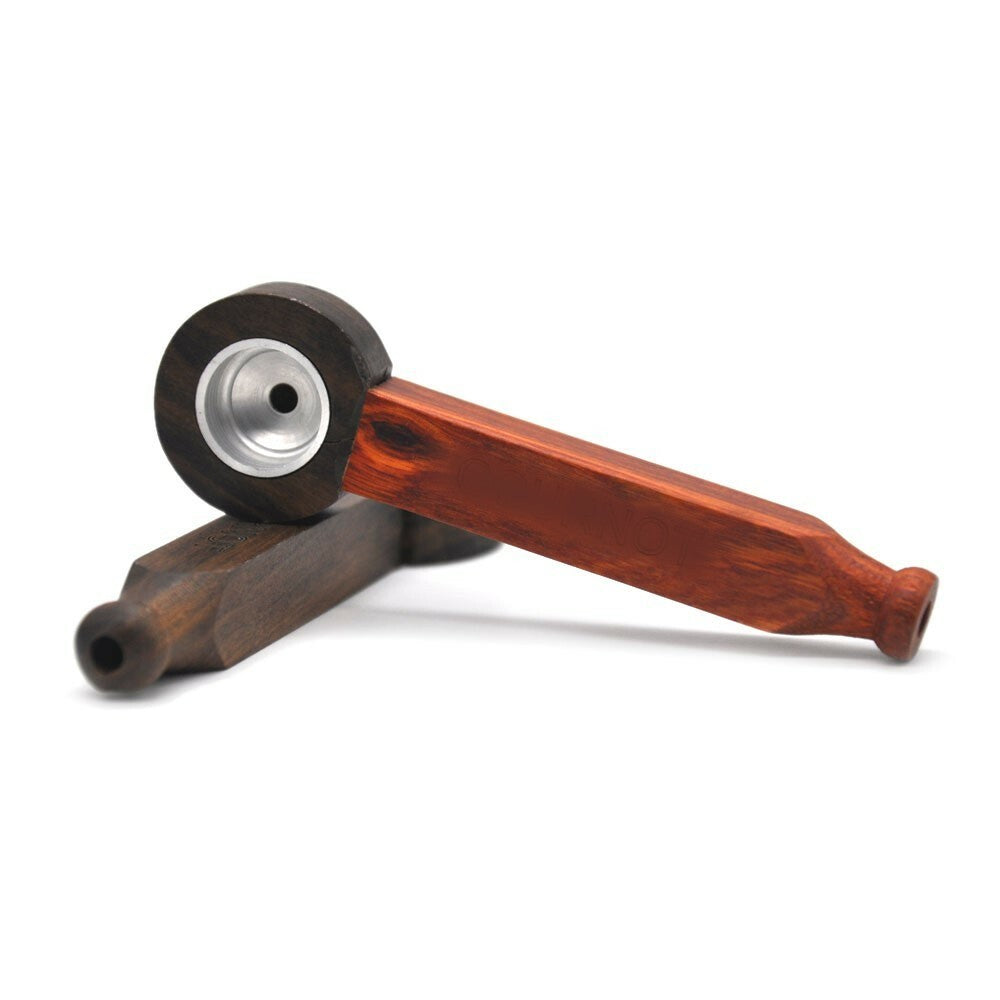 Two Tone Hand Crafted Smoking Pipe Tobacco Pot Premium Wood Pipe Herb