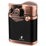 XIFEI 4-JET TORCH LIGHTER – CIGAR HOLDER, ADJUSTABLE FLAME