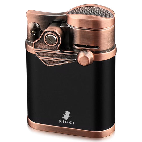 XIFEI 4-JET TORCH LIGHTER – CIGAR HOLDER, ADJUSTABLE FLAME