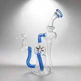 9Inch Glass Recycler Bong Windmill Spin Water Pipe Tornado Percolator Bubbler