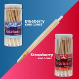 Kashmir Pre Rolled Cones King Size Strawberry Flavored Rolling Paper Cones 50 Ct