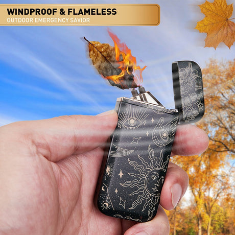 Electric Arc Lighter USB Rechargeable Windproof Flameless Plasma Lighter Gifts