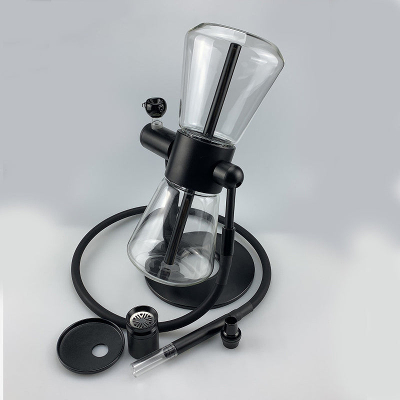 HOURGLASS TYPE ROTARY GRAVITY HOOKAH