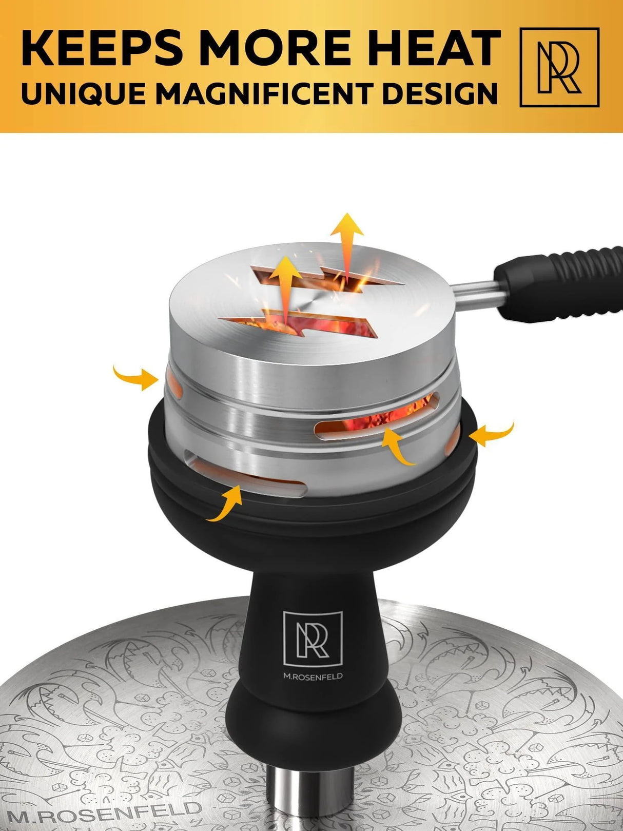 PREMIUM BLACK SILICONE PHUNNEL HOOKAH BOWL SET WITH DURABLE HEAT-RESISTANT DESIGN