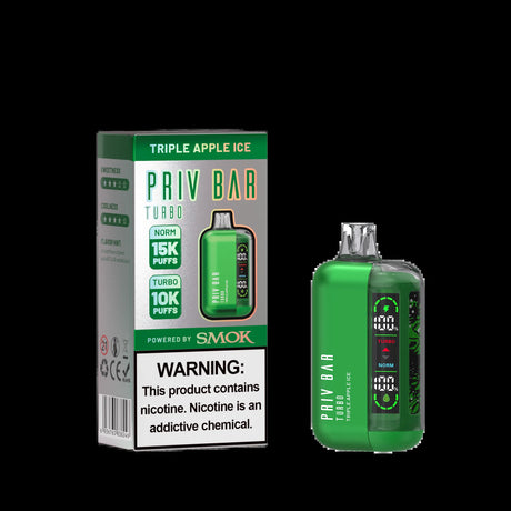 PRIV BAR TURBO DISPOSABLE DEVICE – 15K PUFFS