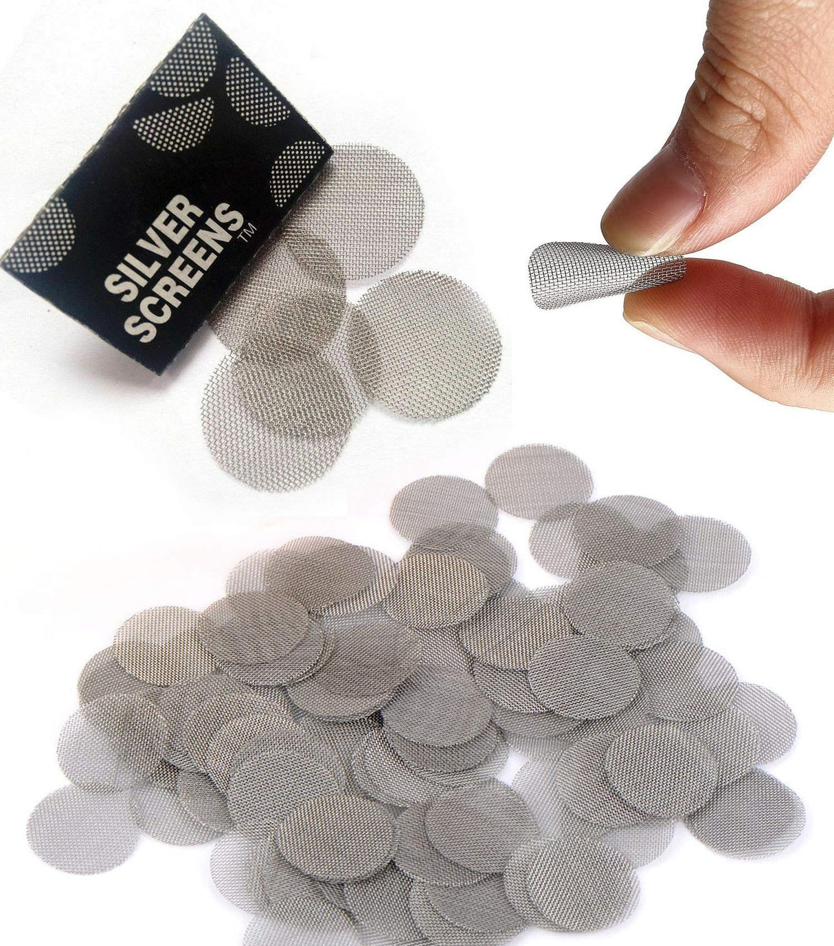 500 Pipe Filters 20Mm Silver Screens Stainless Steel Pipe Screens 3/4 (Full Box)