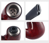 Durable Wooden Wood Sense Smoking Pipe Tobacco Cigarettes Cigar Resin Pipes Gift