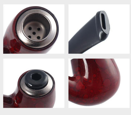 Durable Wooden Wood Sense Smoking Pipe Tobacco Cigarettes Cigar Resin Pipes Gift