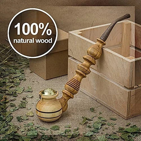 Handmade Wooden Smoking Pipe for Tobacco Cherrywood