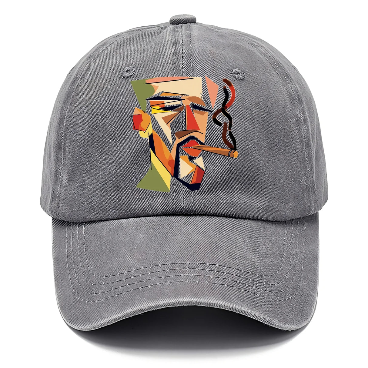 CIGAR COOL ABSTRACT SMOKER DENIM CLASSIC CAP