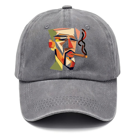CIGAR COOL ABSTRACT SMOKER DENIM CLASSIC CAP