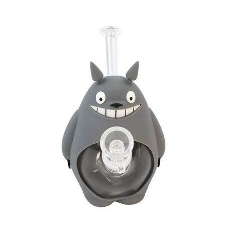 6" Silicone & Glass Bong Water Pipe Hookah Bubbler W/ Bowl Random Color