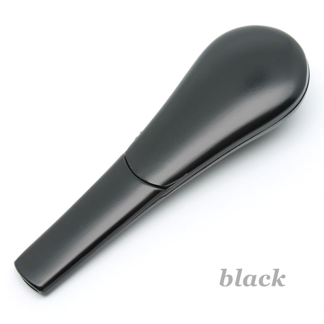 3.8" Metal Smoking Pipes Magnetic Lid Zinc Alloy Smoke Bowl Tobacco Black Pipe