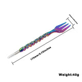 ALUMINUM HOOKAH FORK WITH FOIL PUNCHER AND PU BAG SHISHA ACCESSORY