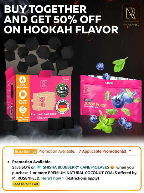 26MM COCONUT HOOKAH CHARCOAL XL PACK 80 COUNT 2.6 LBS PREMIUM NATURAL CHARCOAL CUBES – NOT QUICK LIGHT