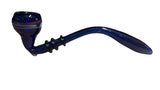 Blue Glass Long Gandalf Glass Pipe 8”