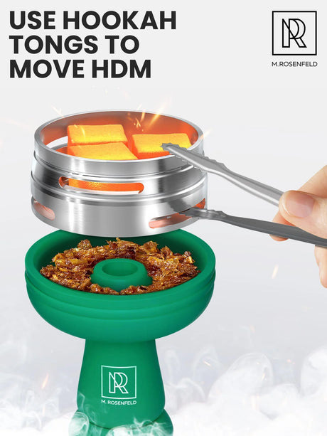 PREMIUM GREEN SILICONE PHUNNEL HOOKAH BOWL SET WITH DURABLE HEAT-RESISTANT DESIGN