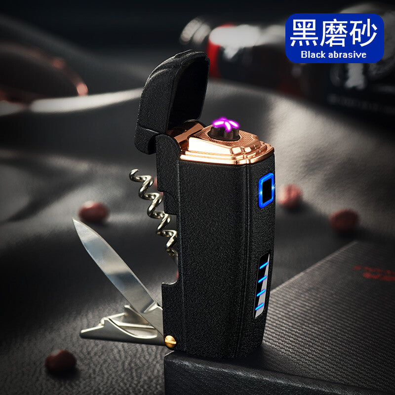 Dual Arc Plasma Electric Lighter USB Rechargeable, Multi Function,Outdo
