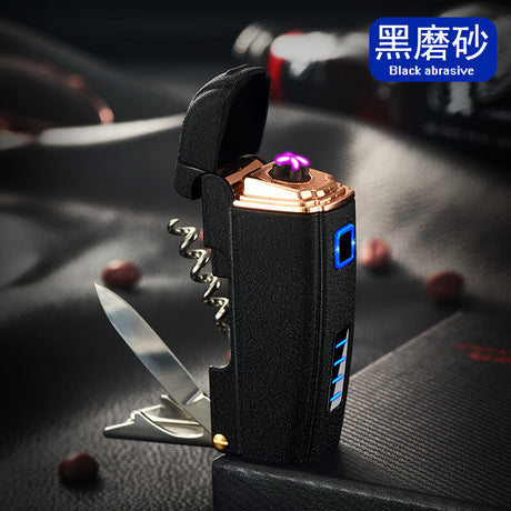 Dual Arc Plasma Electric Lighter USB Rechargeable, Multi Function,Outdo