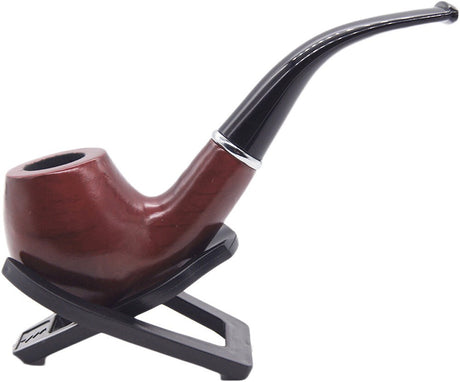 2 Durable Wooden Wood Smoking Pipe Tobacco Cigarettes Cigar Pipes Enchase Gift R