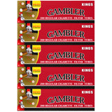 Gambler Tubes - King Size Regular Cigarette Filter Tubes (200 per Box) 5 Boxes