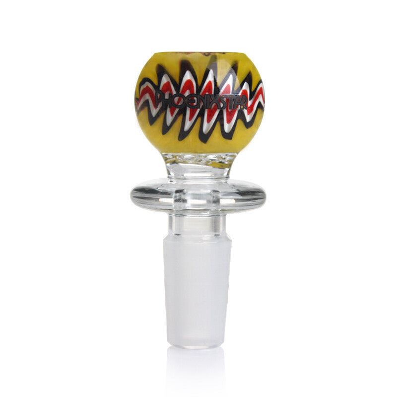 14Mm Glass Bowl 7-Hole Screen Thick Large Capacity Made with American Glass Rod