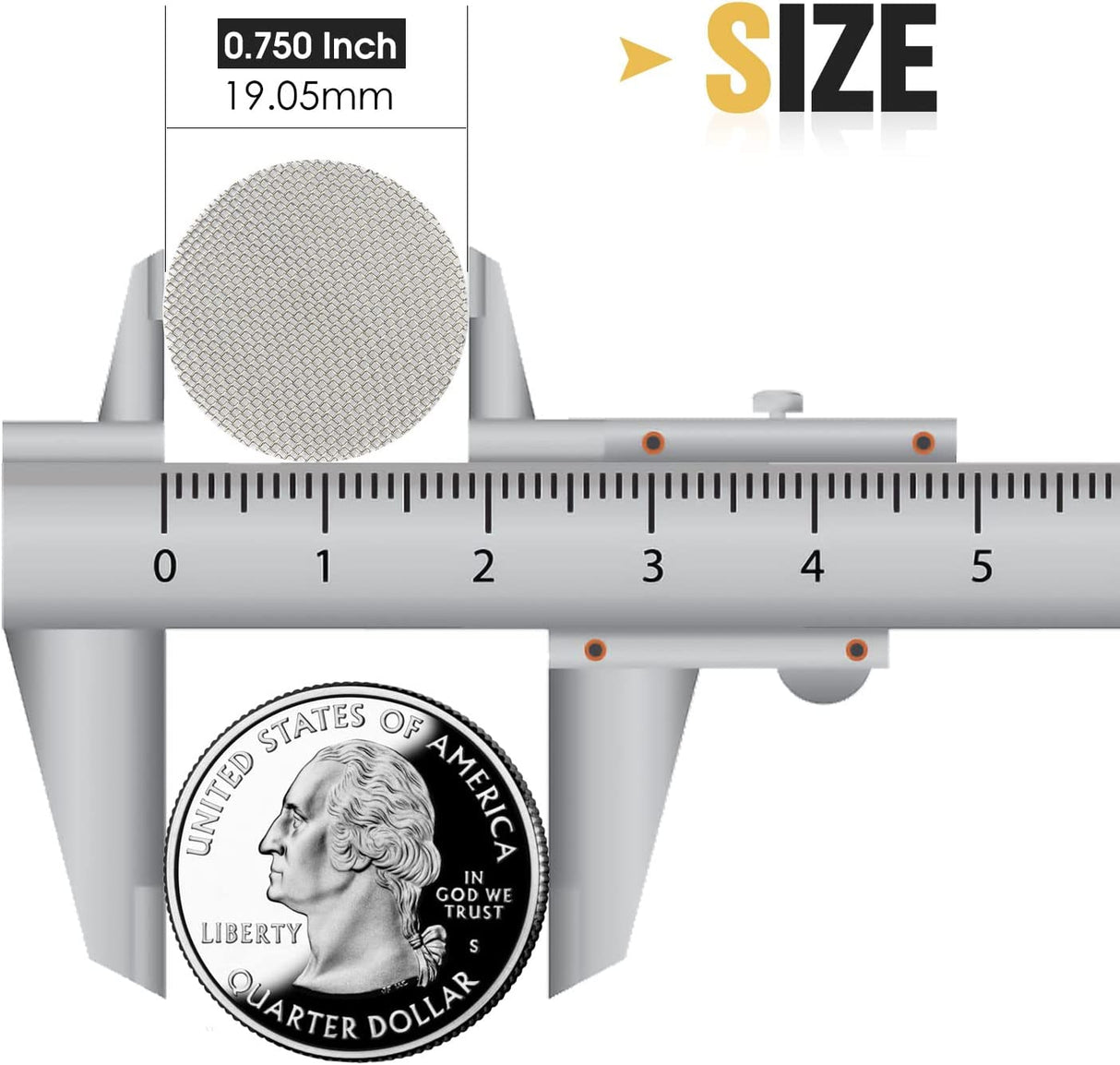 200 PCS 3/4 Inch Stainless Steel Pipe Screens, 3/4 Inch Metal Pipe Screen with M