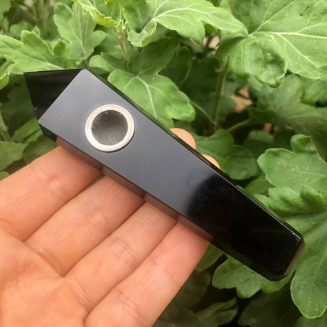 Natural Quartz Smoking Pipe Crystal Point Wand Stone Rock Obelisk Healing 1Pc