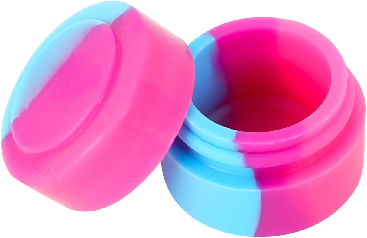 2ML 100Pcs Silicone Containers Non-Stick Containers Multi Use Storage Jars Assor