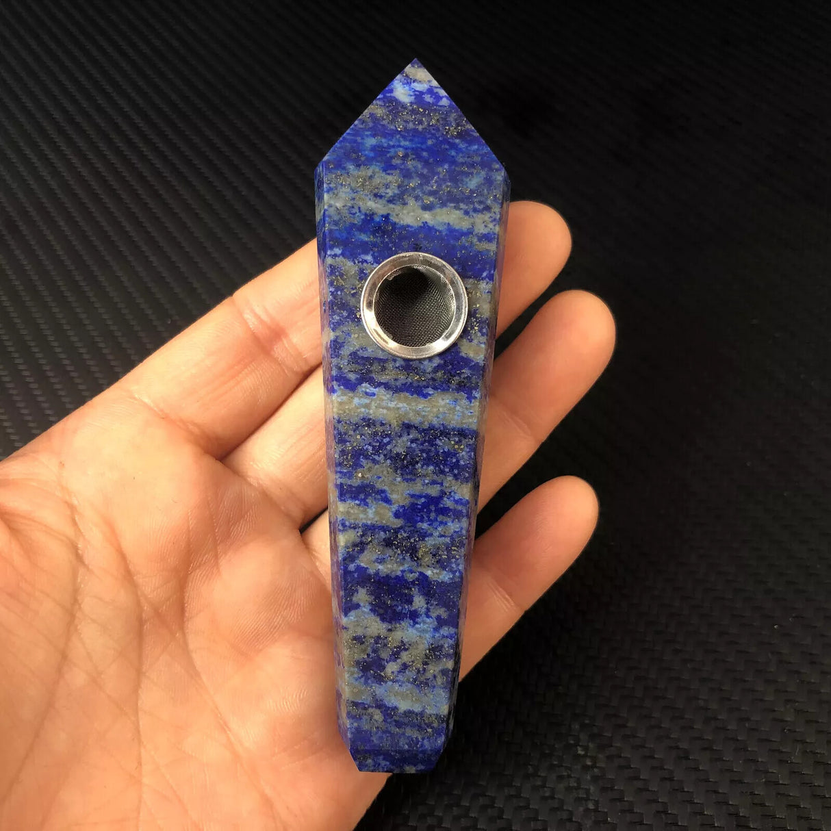 Natural Quartz Smoking Pipe Crystal Point Wand Stone Rock Obelisk Healing 1Pc