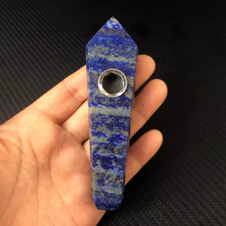 Natural Quartz Smoking Pipe Crystal Point Wand Stone Rock Obelisk Healing 1Pc