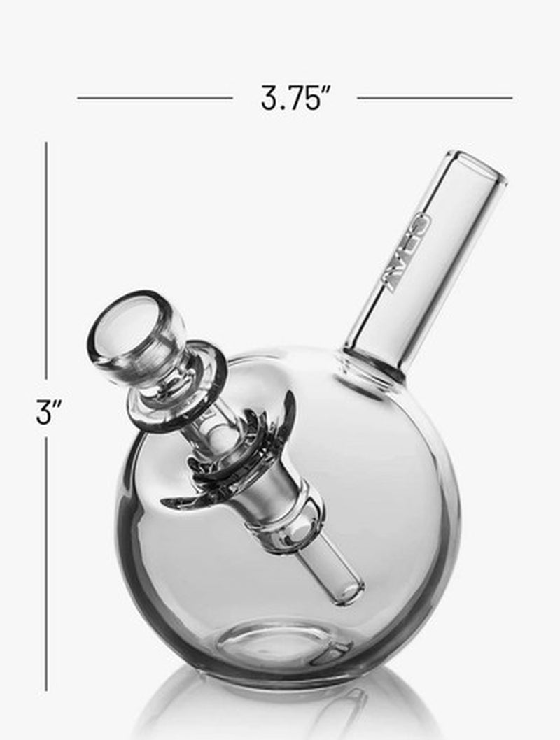 Grav® Labs SPHERICAL Pocket Bubbler COOL BONG Glass Water Pipe Hand Pipe *USA*