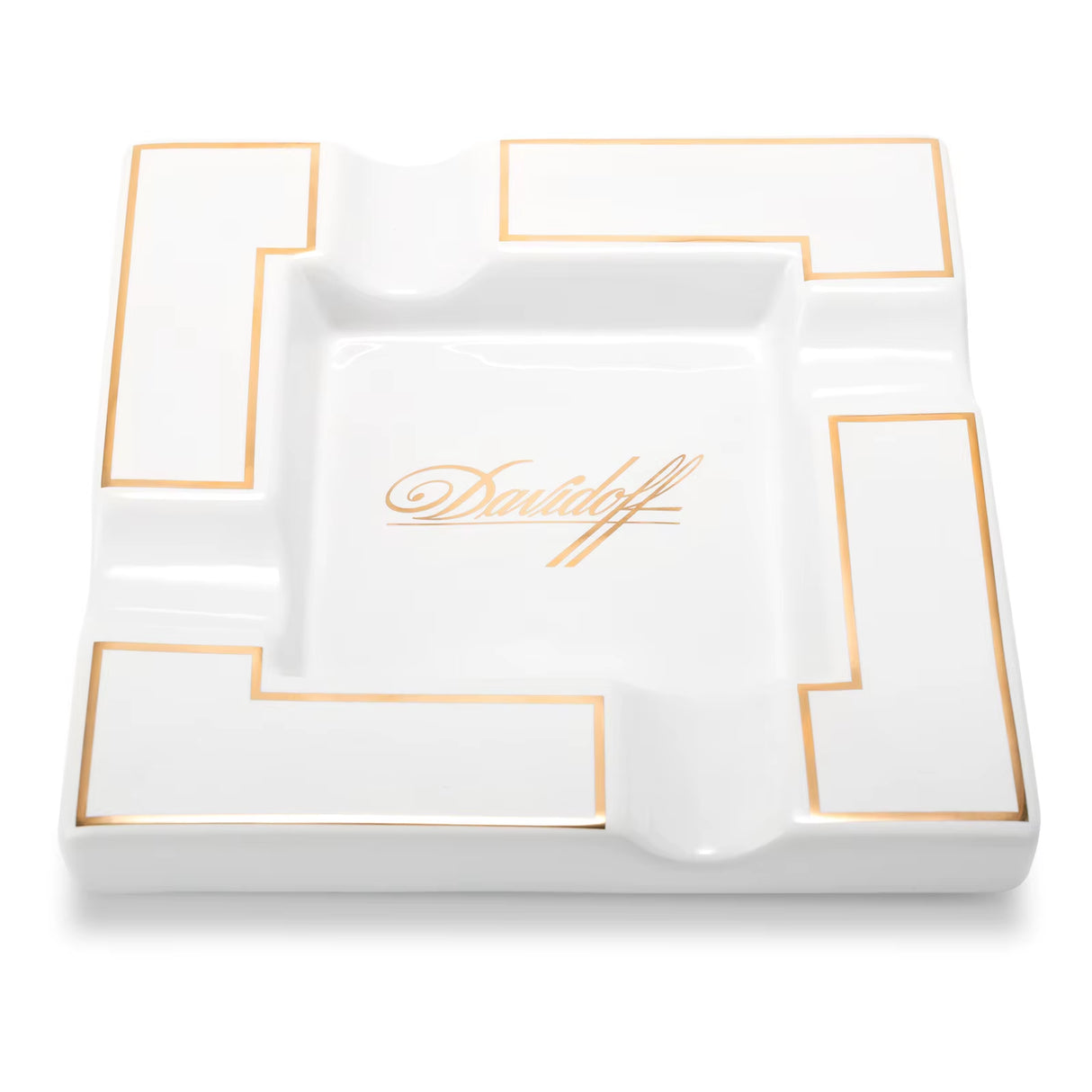 Ceramic Cigar Ashtray Square Cigarette Ashtrays 4 Holder 1 Ash Slot Table Cigar Ash Tray Large Ashtray for Home with Box