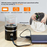 SMO PORTABLE ELECTRIC HERB & TOBACCO GRINDER – INTELLIGENT TOUCH SAFETY
