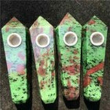 Natural Quartz Smoking Pipe Crystal Point Wand Stone Rock Obelisk Healing 1Pc