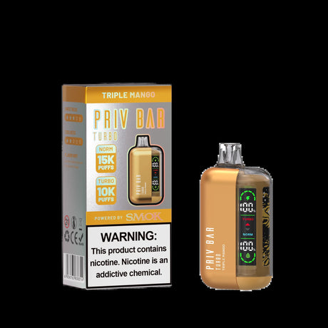 PRIV BAR TURBO DISPOSABLE DEVICE – 15K PUFFS
