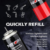 NEON 5X REFINED BUTANE LIGHTER GAS REFILL – UNIVERSAL, 300 ML (4 PACK)