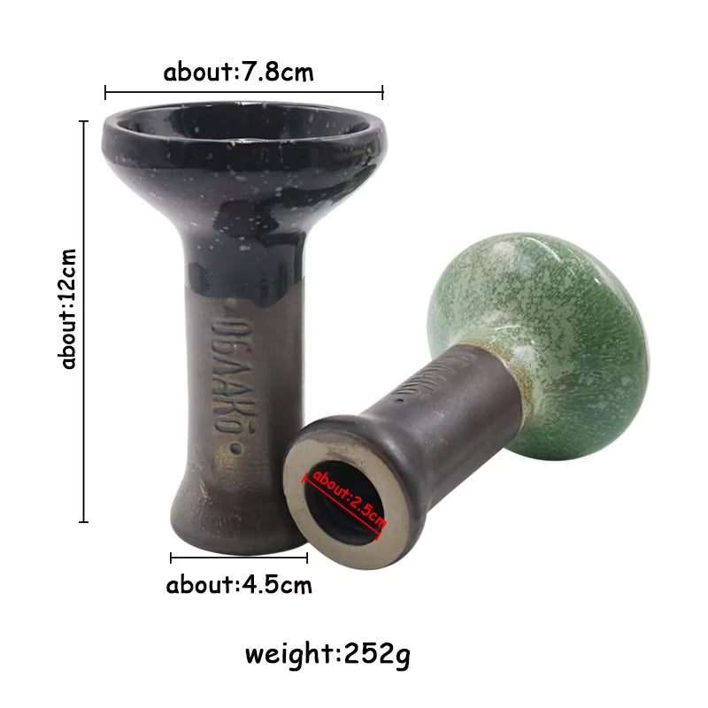 CERAMIC HOOKAH SHISHA BOWL HEAD FOR EVEN HEAT DISTRIBUTION
